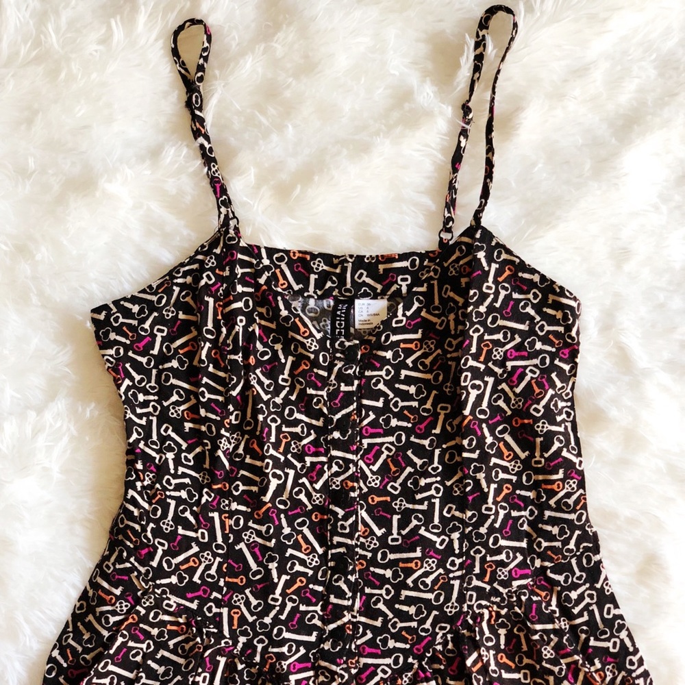 H&M Dress Skeleton Key Spaghetti Strap